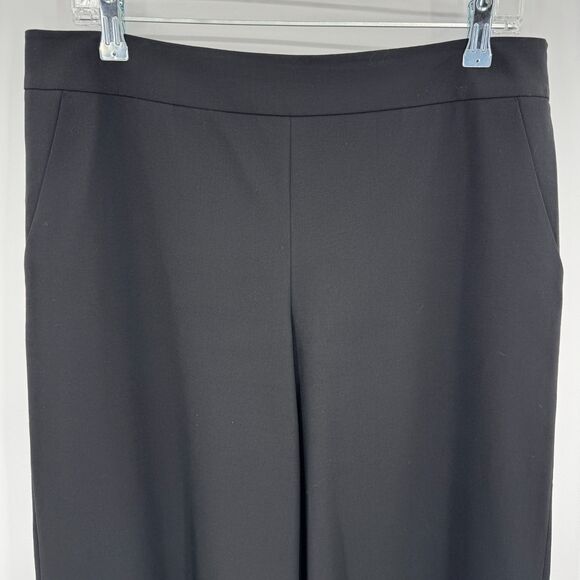 DEMOO PARKCHOONMOO Black High Rise Wide Leg Ankle Slacks Trousers Size XL - Picture 2 of 9